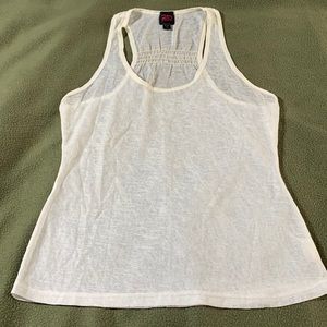 2b Bebe tank top.  Cream color. Sheer.  Size XS.